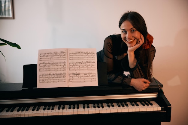 Student performing during music instruction class with vocal coaching